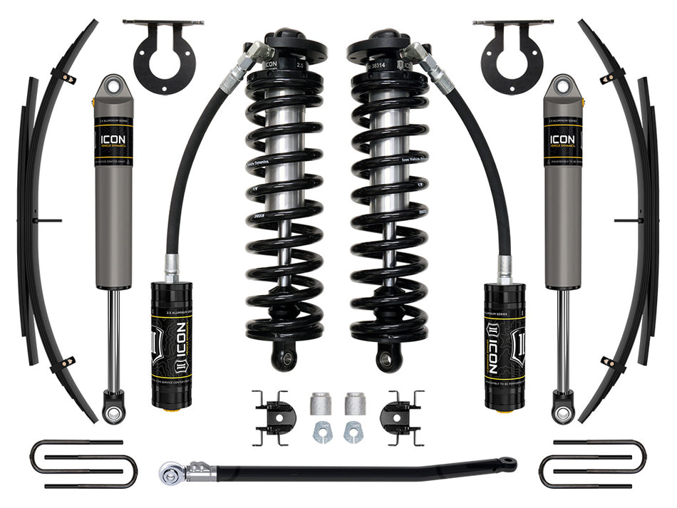 ICON 11-16 Ford F250/F350 2.5-3" Lift Stage 2 Coilover System W/ Leaf Springs