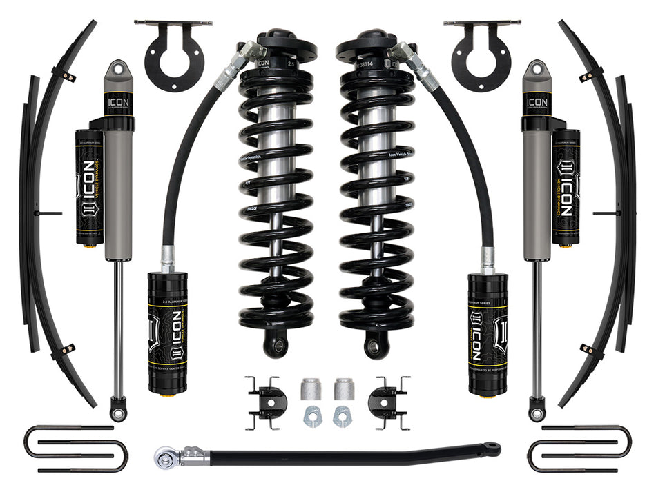 ICON 11-16 Ford F250/F350 2.5-3" Lift Stage 3 Coilover System W/ Leaf Springs