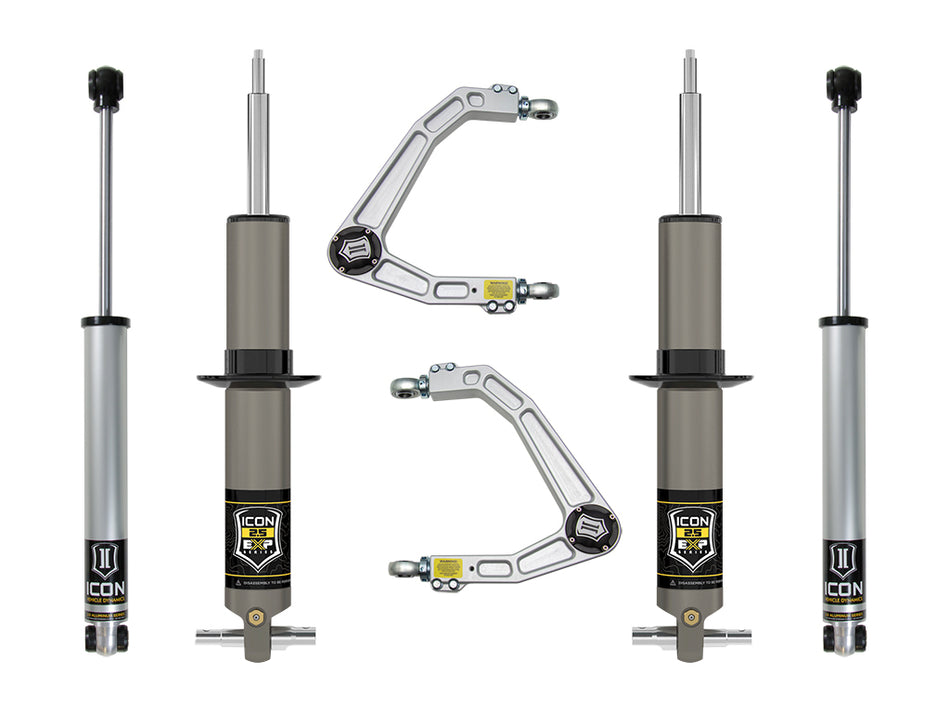 ICON 19-23 GM 1500 2.375-3.75" Lift Stage 2 EXP Suspension System Billet