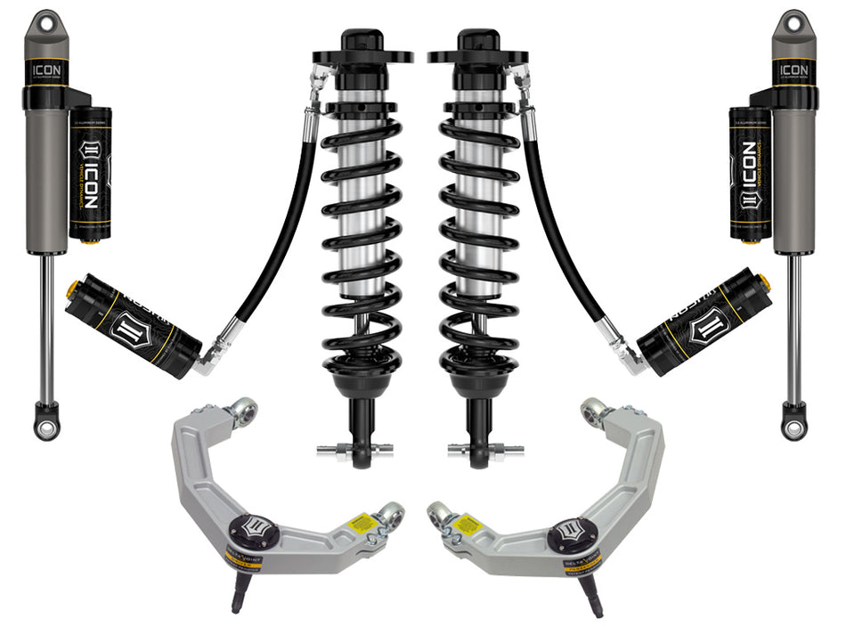 ICON 21-23 Ford F150 4WD 0-2.75" Lift Stage 4 Suspension System Billet UCA