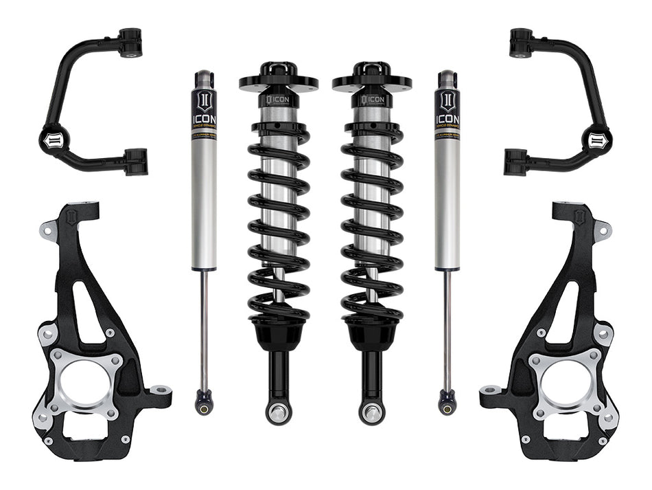 ICON 2021-2023 Ford F-150 4WD 3.5-4.5" Lift Stage 1 Suspension System Tubular UCA
