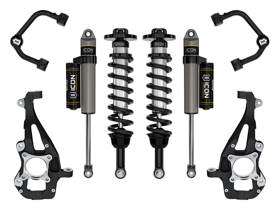 ICON 2021-2023 Ford F-150 4WD 3.5-4.5" Lift Stage 2 Suspension System Tubular UCA