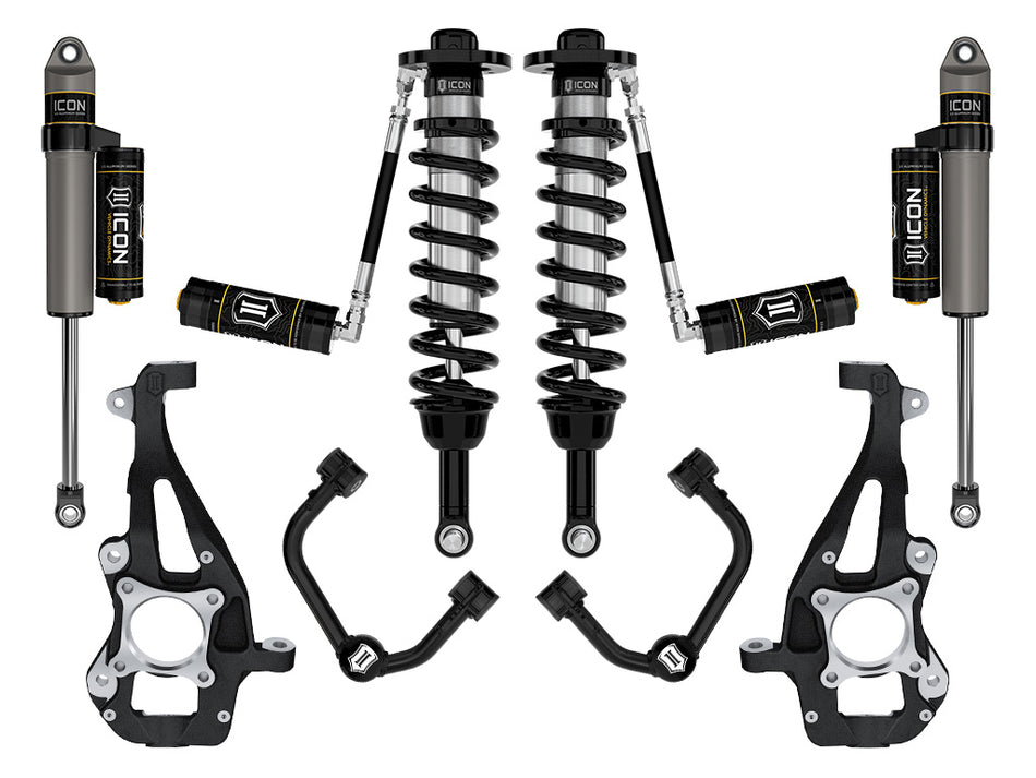 ICON 2021-2023 Ford F-150 4WD 3.5-4.5" Lift Stage 3 Suspension System Tubular UCA