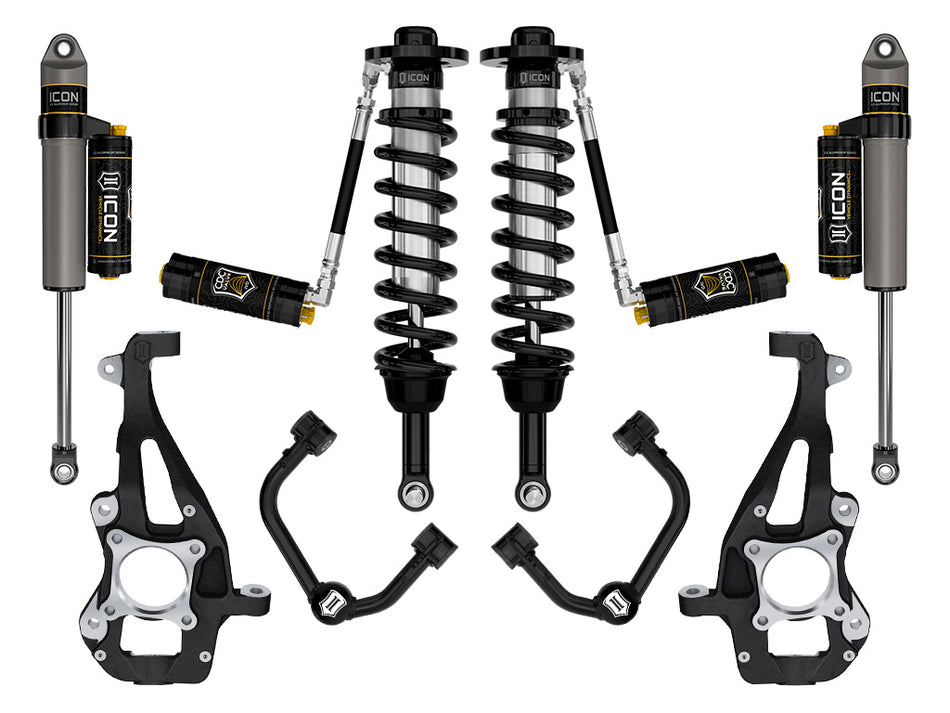 ICON 2021-2023 Ford F-150 4WD 3.5-4.5" Lift Stage 4 Suspension System Tubular UCA