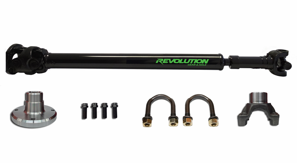 JK Rear 1350 CV Driveshaft 4 Door with Pinion Yoke Revolution Gear and Axle