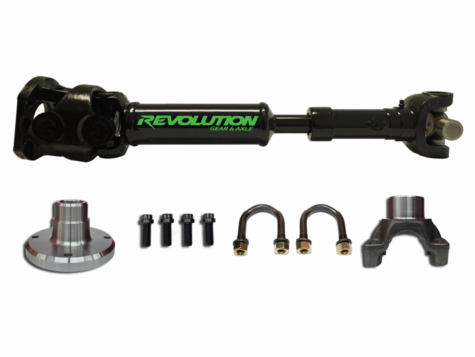 JL Rear 1350 CV Driveshaft Sahara 2 Door M220 Rear Diff with Pinion Yoke Revolution Gear and Axle