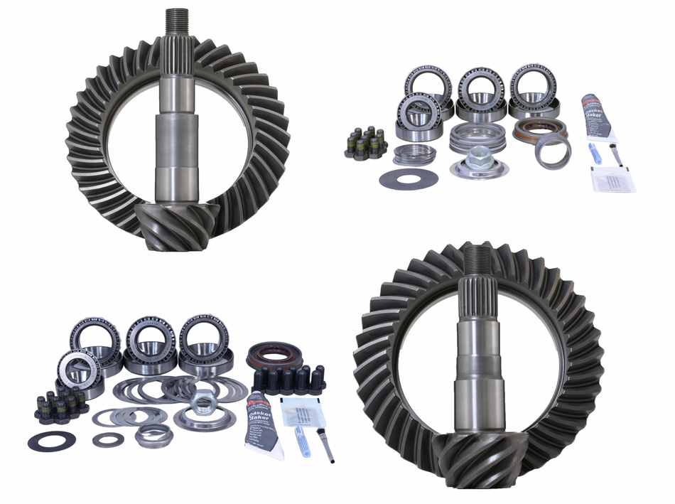 JK Rubicon 4.56 Ratio Gear Package (D44-D44) with Koyo Bearings Revolution Gear and Axle